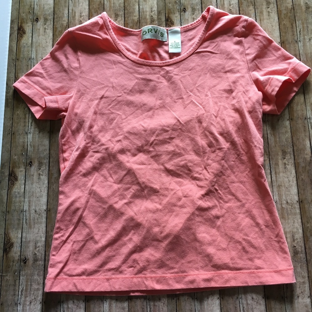 Orvis short sleeve shirt in pink small GUC